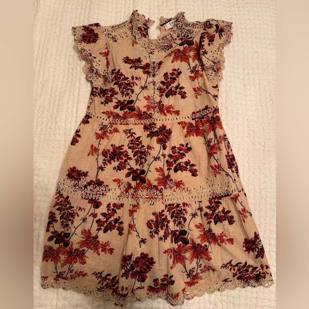 (Worn once) Sea New York flutter sleeve dress